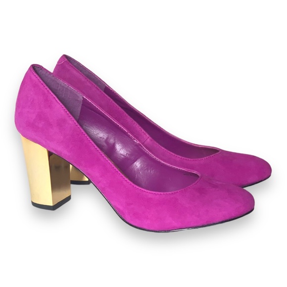 DV by Dolce Vita Shoes - NWT DV BY DOLCE VITA DOLLIE MAGENTA SUEDE PUMP HEELS WOMENS SHOES SZ.10